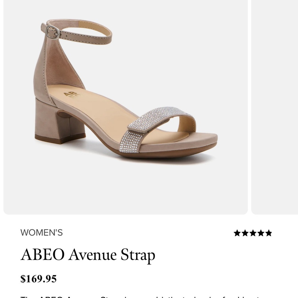 Abeo Glittering Silver Sandals